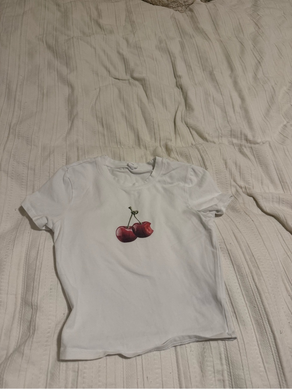 Garage Babydoll tee with Cherry Graphic